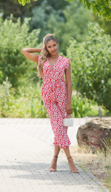 Zomer must-have overall met riem rood